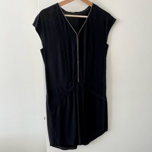 Comptoir des cotonniers black silk dress XS